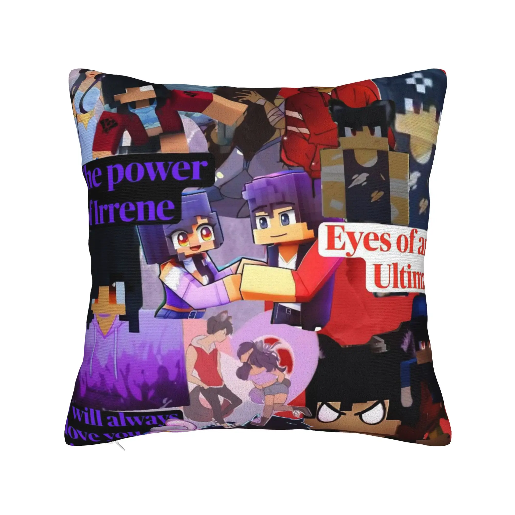A-Aphmau Cartoon Pillowcases Merchandise Printed Cushion Cover Gift  Throw Pillow Case Cover Home Multiple Sizes