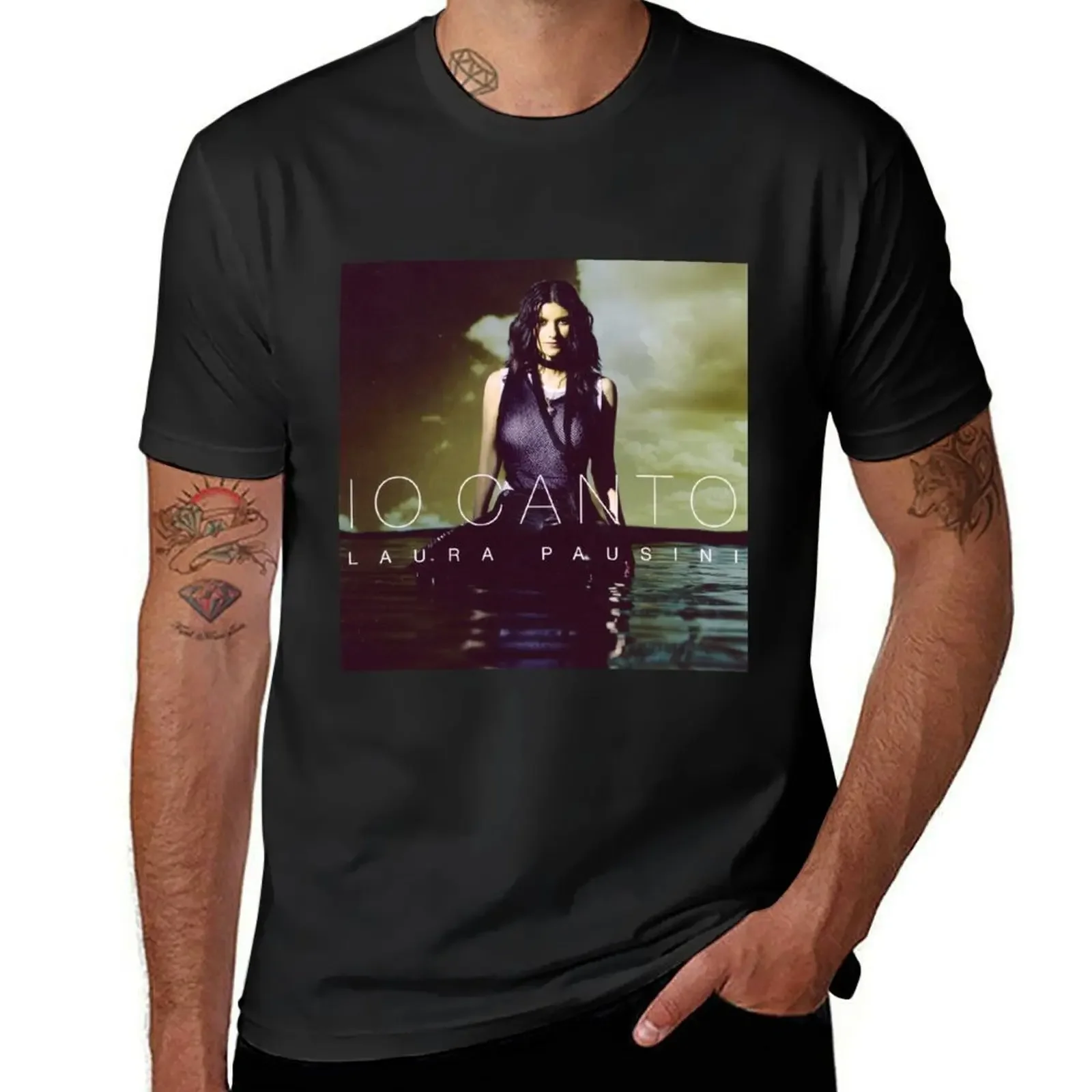 Laura Pausini io canto T-Shirt man t shirt anime tshirt men clothes