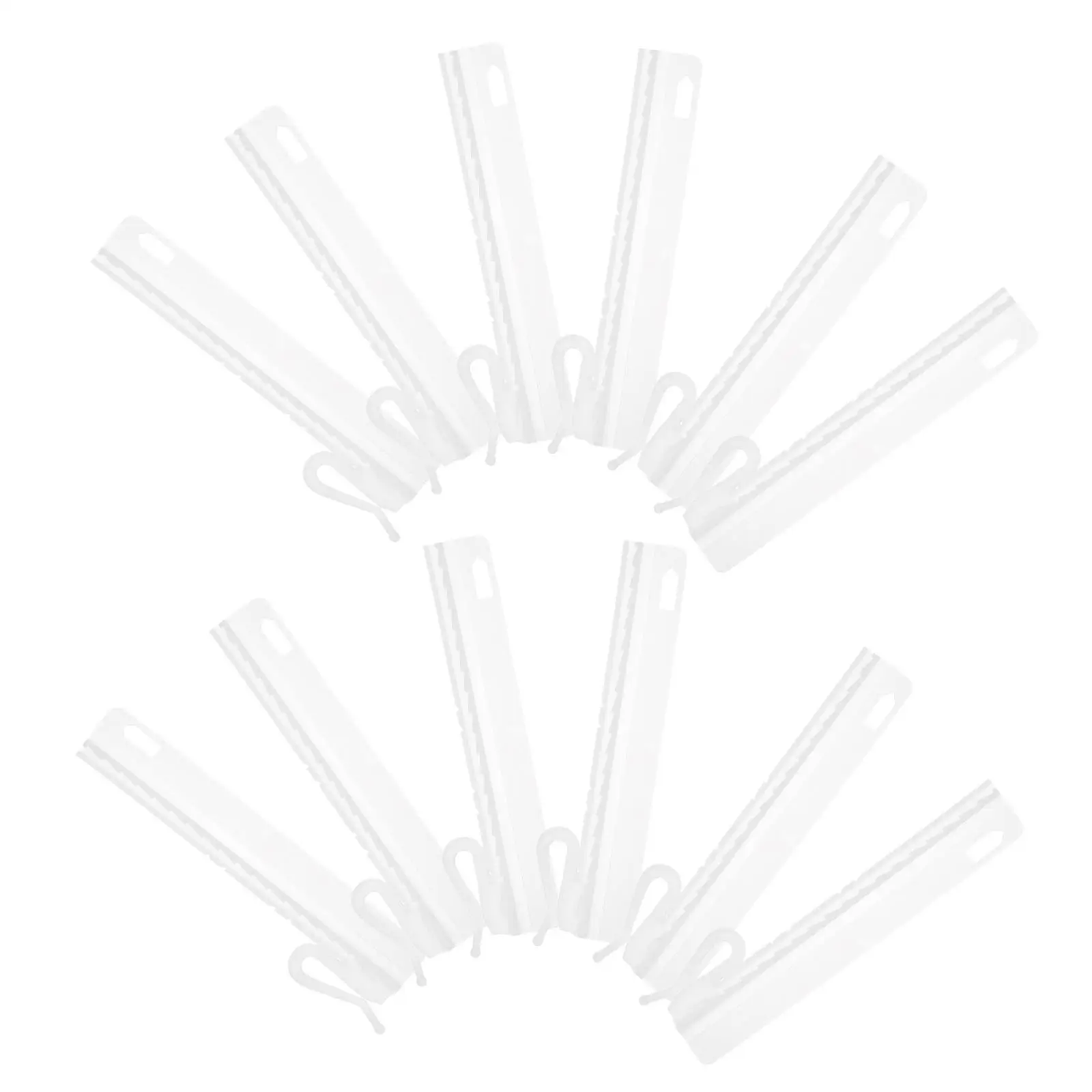 50PCS Adjustable Curtain Hooks Plastic Home Decoration Accessories S Hook Extendable Shower Kitchen Bathroom Curtains Easy