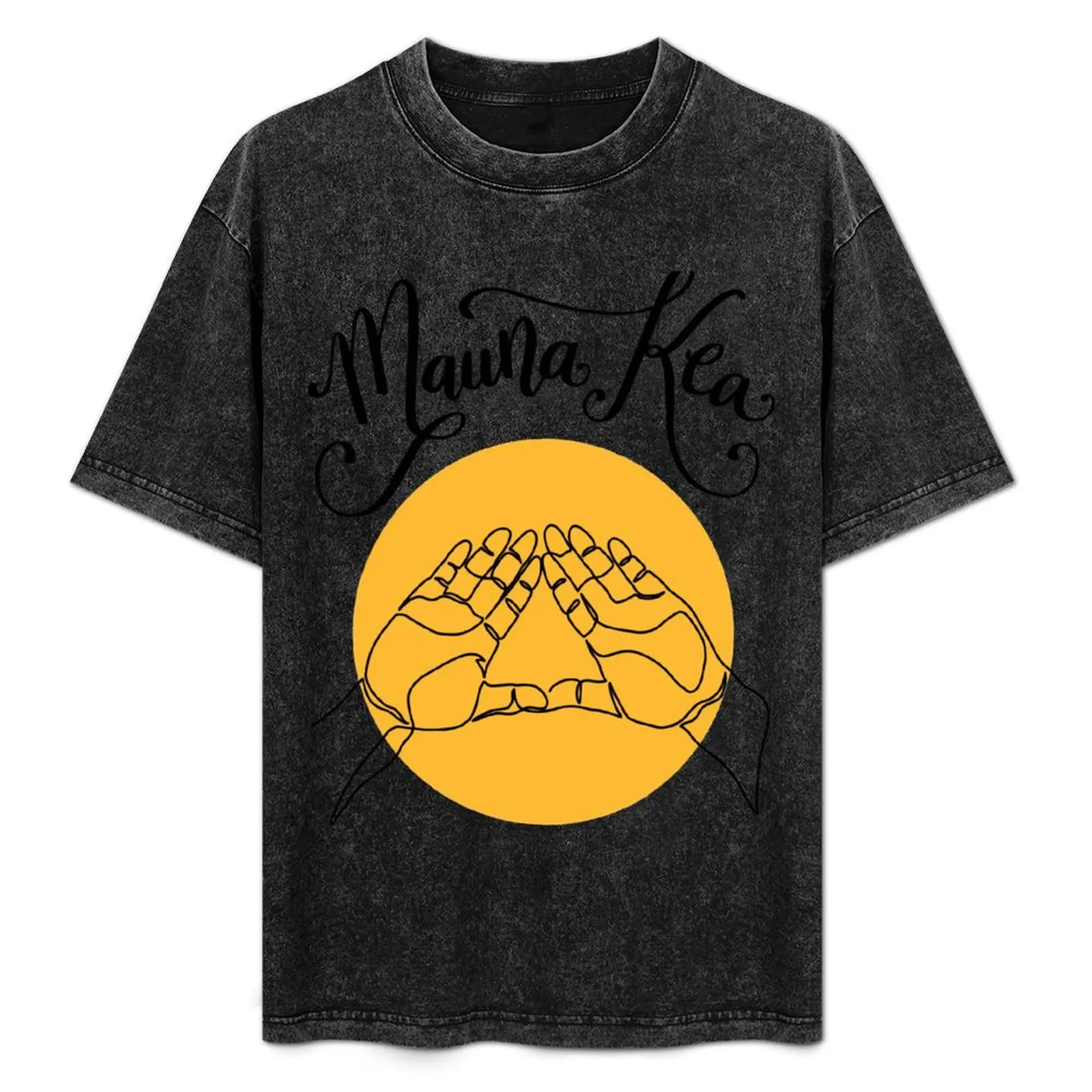 

We Are Mauna Kea Mountain Hand Sign Aloha Aina Hawaii T-Shirt UV Sun Protection Tee Shirt
