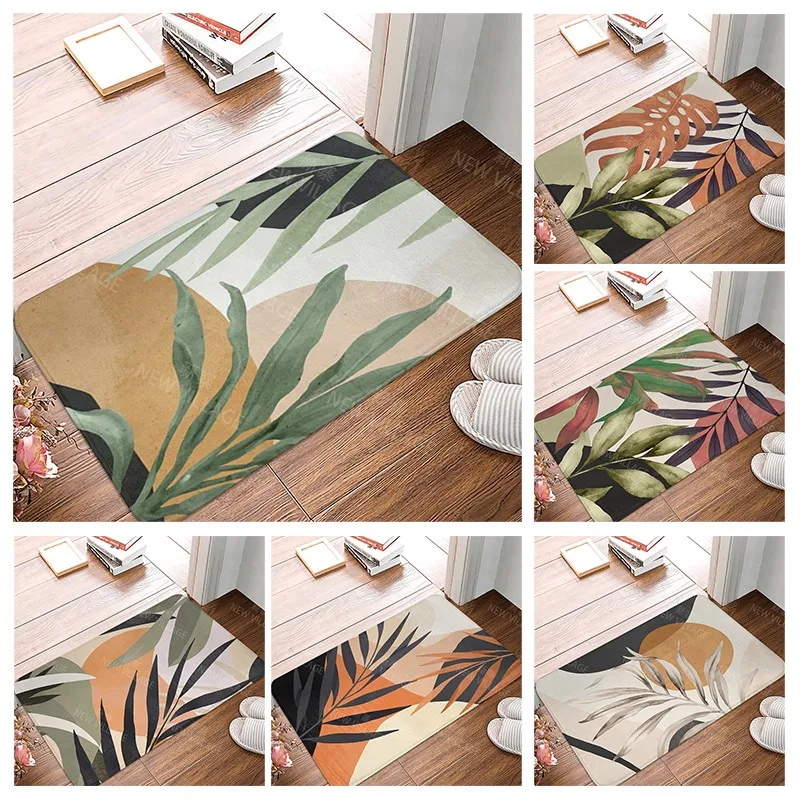 Anti-slip Bath Mat Bathroom Small Rug Shower Mat Home Decor Door Mat Kitchen Bedroom Entrance Room Mats boho abstract morandi