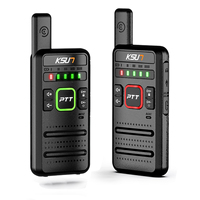 KSUN NEW M10 ultra Thin Handheld Wireless Portable Rechargeable Two Way Radio Walkie Talkie Communicator 2 Pack Set