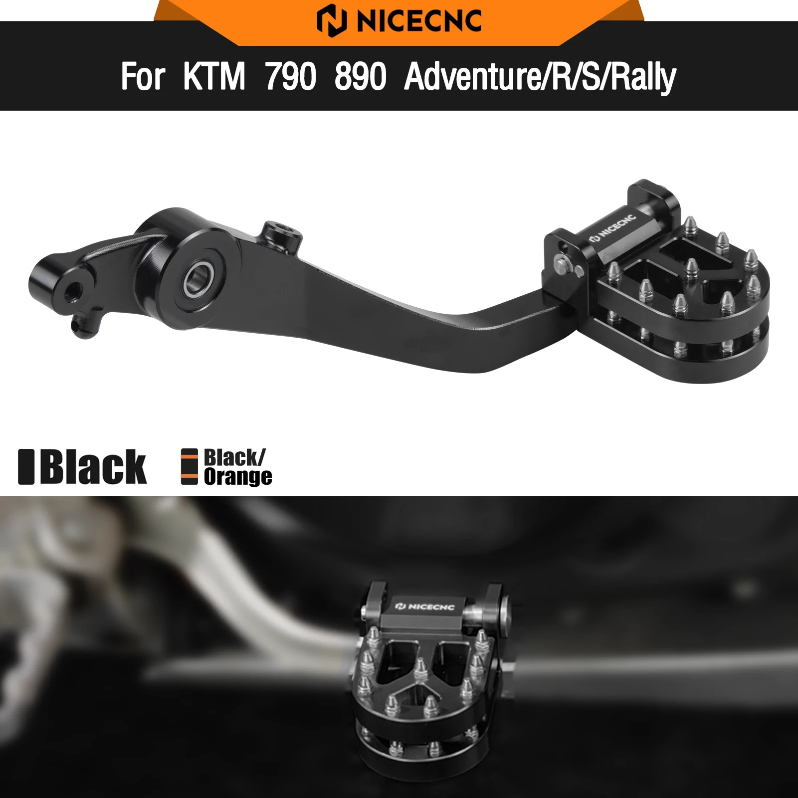 

For KTM 790 890 Adventure R/S/Rally 2021-2025 Adjustable Rear Foot Brake Pedal Lever 890 SMT 23-25 Husqvarna Norden901 2022-2025
