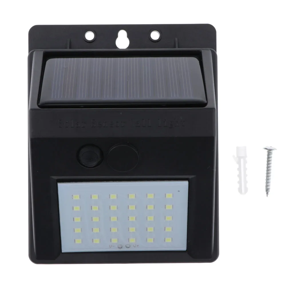 Outdoor Solar Powered LED Wall Light Waterproof Step Illumination Wireless Lamp for Garden Patio