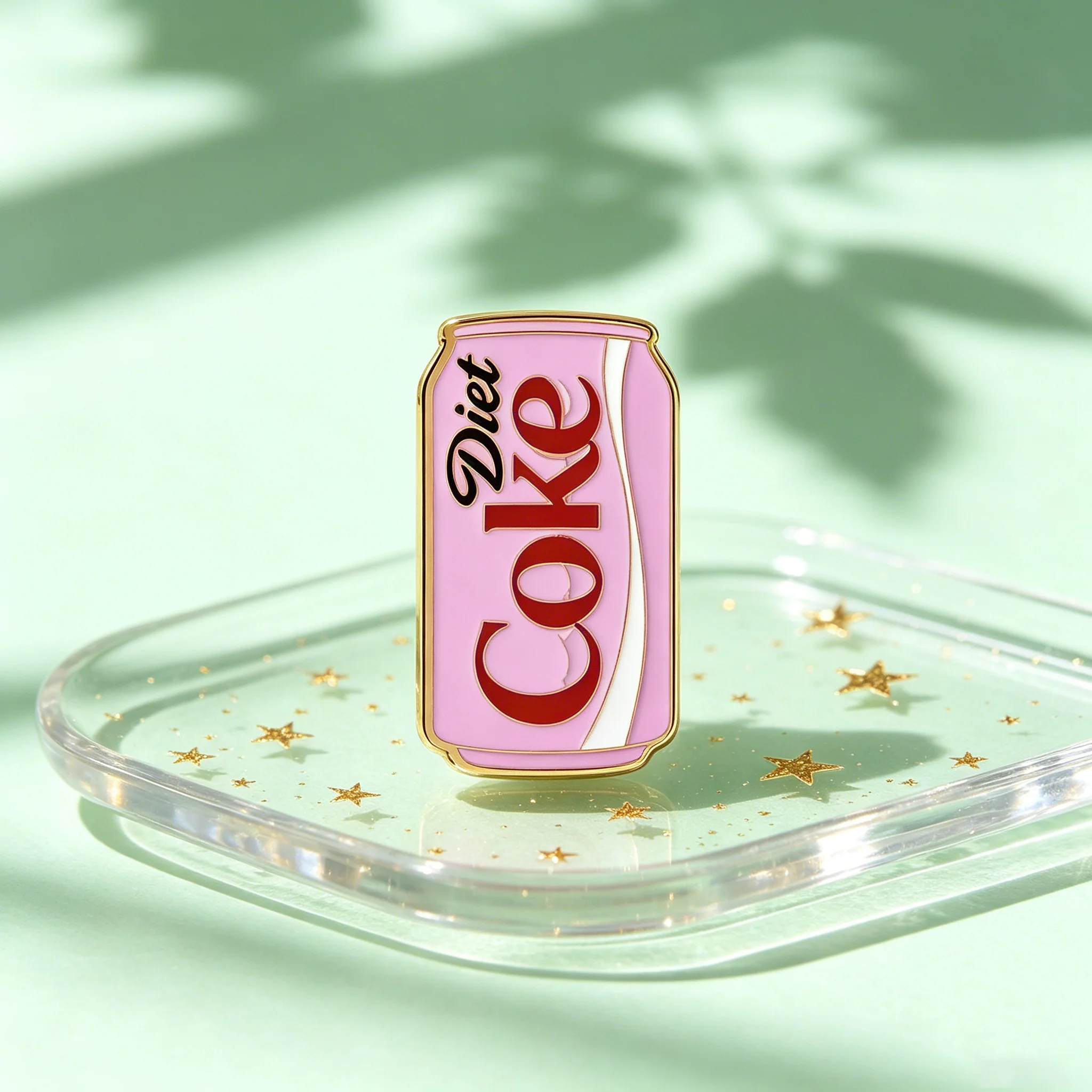 Diet Enamel Pin Drinks Brooch