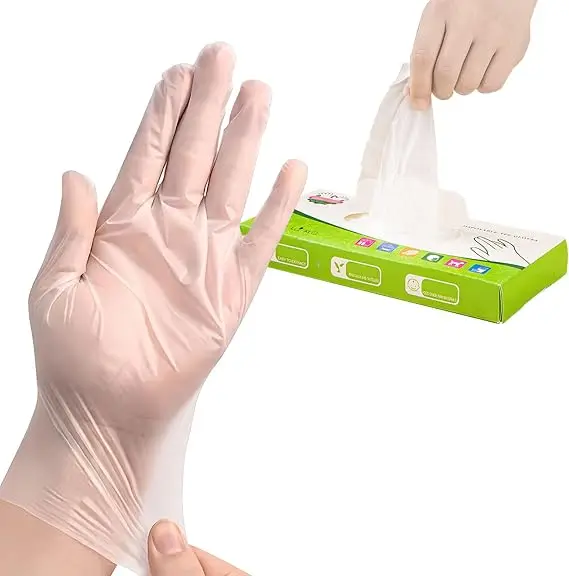 TPE Gloves For Food Handling,Disposable Transparent Glove For Cooking Safe,Disposable Kitchen Safe Clear Gloves For Food Prep