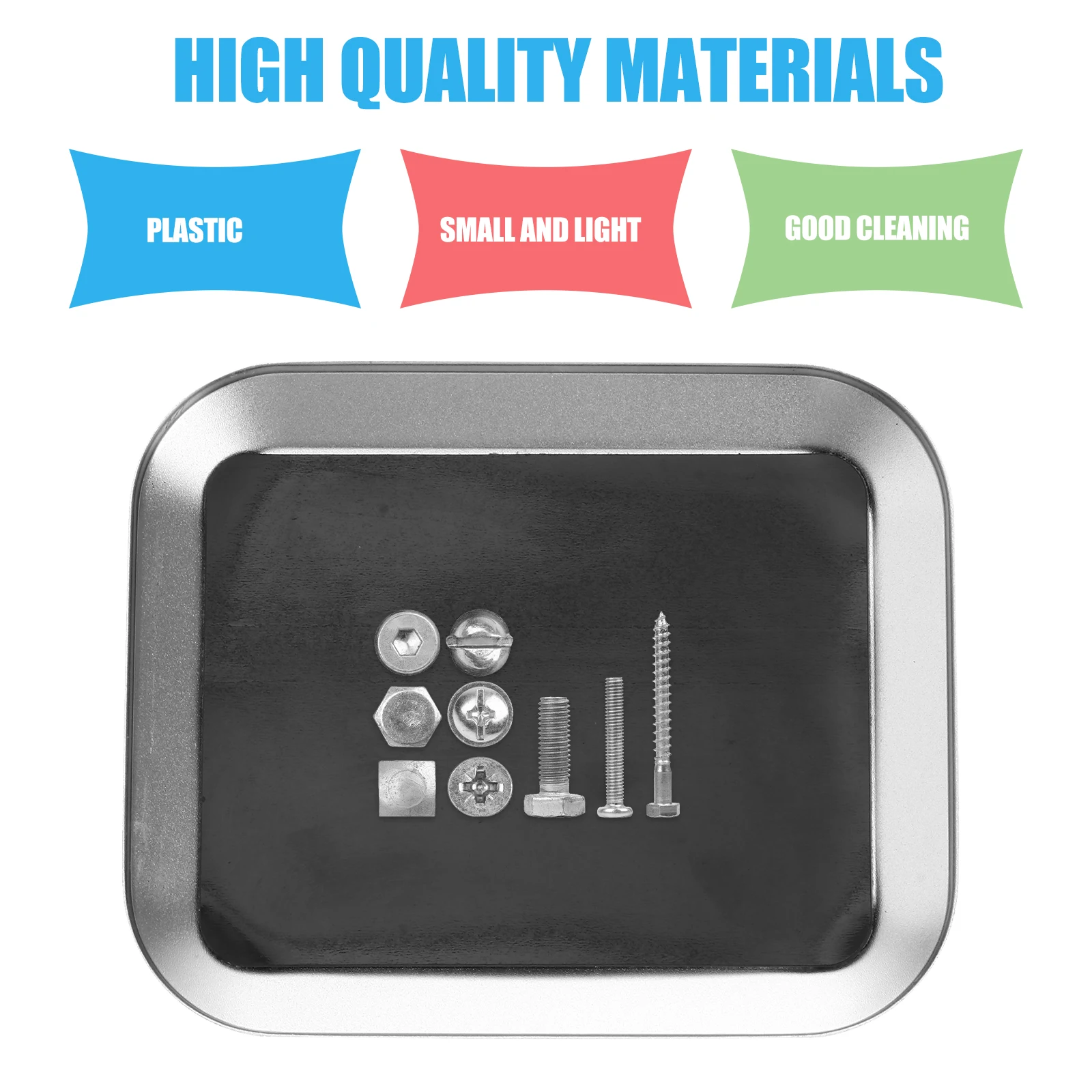 Magnetic Parts Tray Screw Holder Durable Metal Tool Organizer for Mechanics Repair Magnet Storage Box