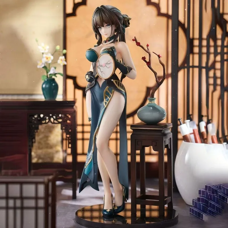 

Hot Sale Ruan Mei Cheongsam Anime Game Beauty Girl Figure GK Collectible Model Desk Decor Ornament Birthday Gift for Anime Fans