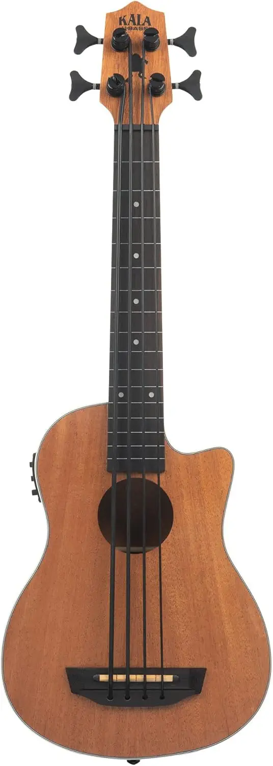 Brand Music Co., 4-String Ukulele, Right, Satin Mahogany (UBASS-Scout-FL)