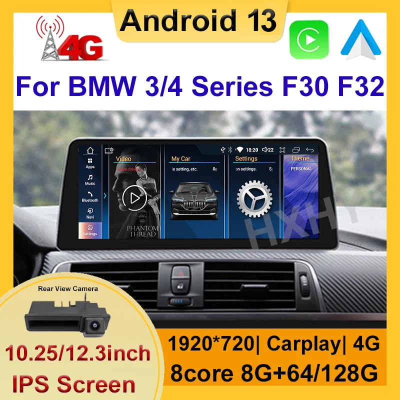 

Android 13 8+128G Auto Carplay Car Dvd Player for BMW F30 F31 F34 F32 F33 F36 2013-2019 Radio Gps Navigation Multimedia Stereo