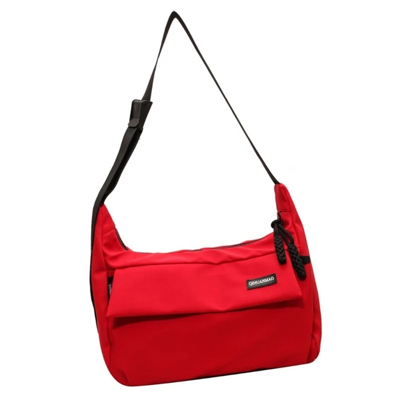 Bolso bandolera nailon para hombre y mujer, bolso hombro multiusos con correa ajustable