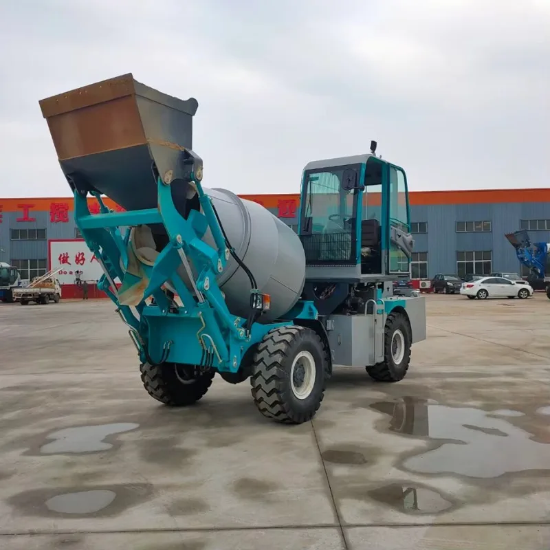 2024 New Design Mobile Self-Feeding Cement Mixer Truck Self-Loading Concrete Mixer with Core Engine Component