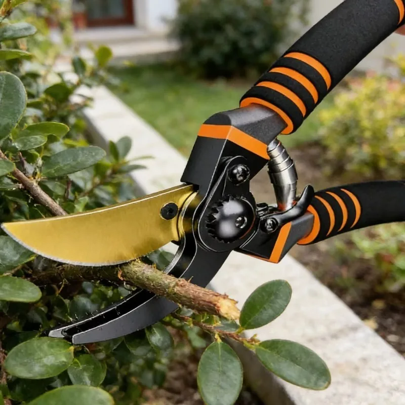 

Профессиональные садовые ножницы из марганцевой стали с острыми лезвиями для обрезки деревьев, кустов, газонов, для дома и сада