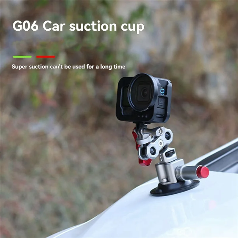 Y14A 2Pcs 3 Inch Car Photography Suction Cup First-Person Perspective Car Mount Suitable For Gopro Accessories Titanium