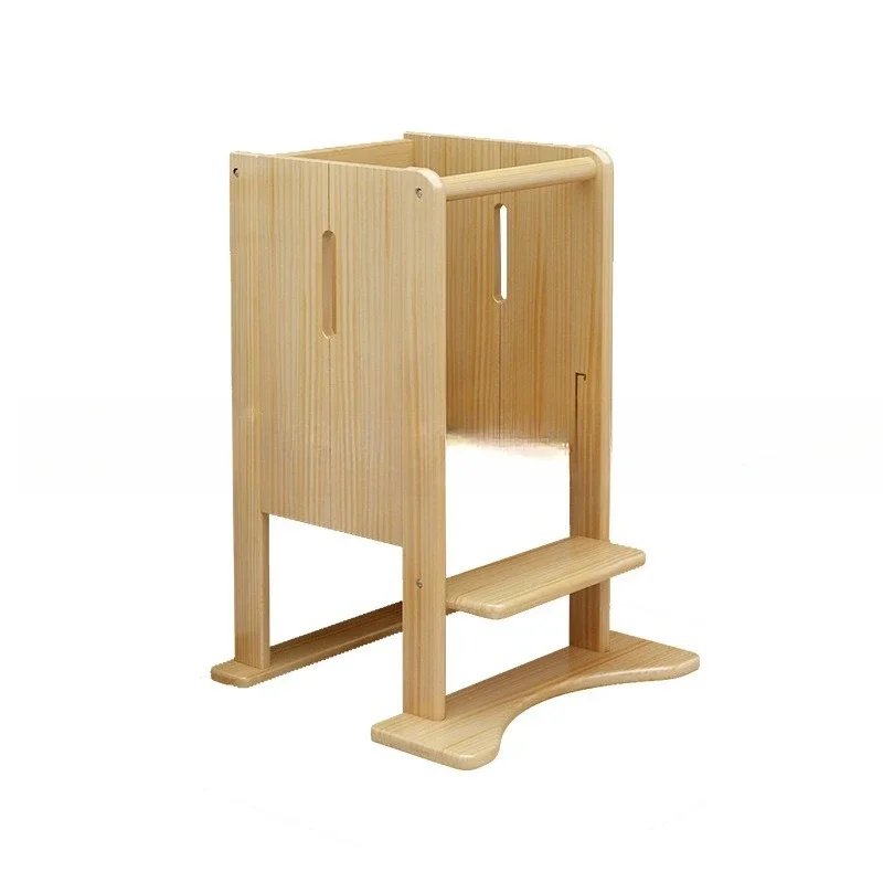 ins children's hand wash ladder Montessori learning tower hand wash stool bathroom foldable