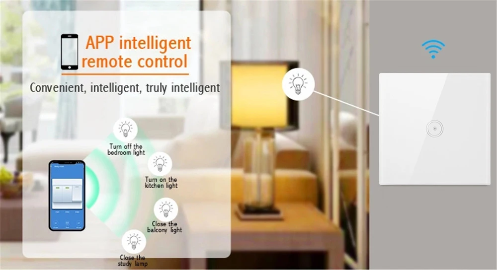 Interruttore da parete intelligente Wifi touch screen 2022 con supporto standard UE Controllo vocale Alexa Interruttore di alimentazione controllato Wifi 240v