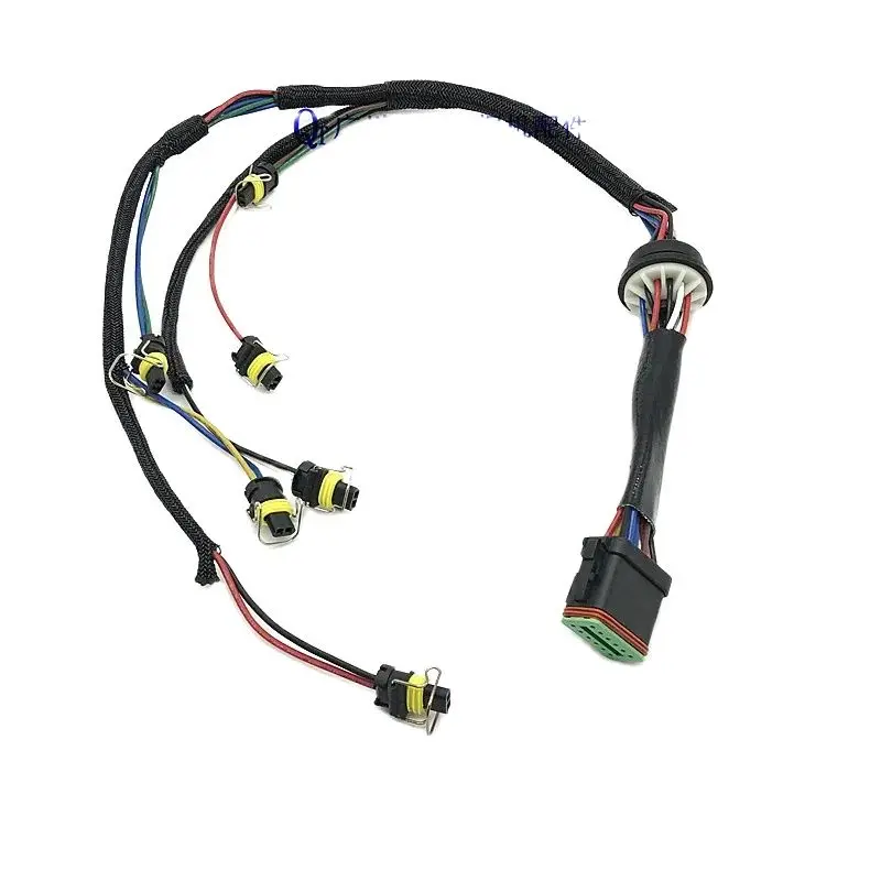 For Caterpillar Excavator 324D 325D 329D nozzle wiring harness C7 engine injector line plug