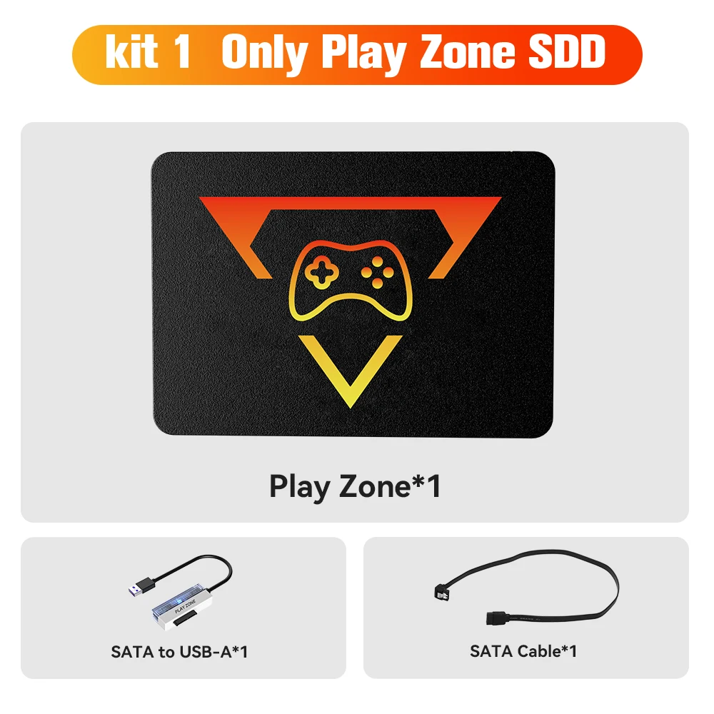 1TB Portable Gaming SSD 3 System in 1 Game Console 80+ Emulators