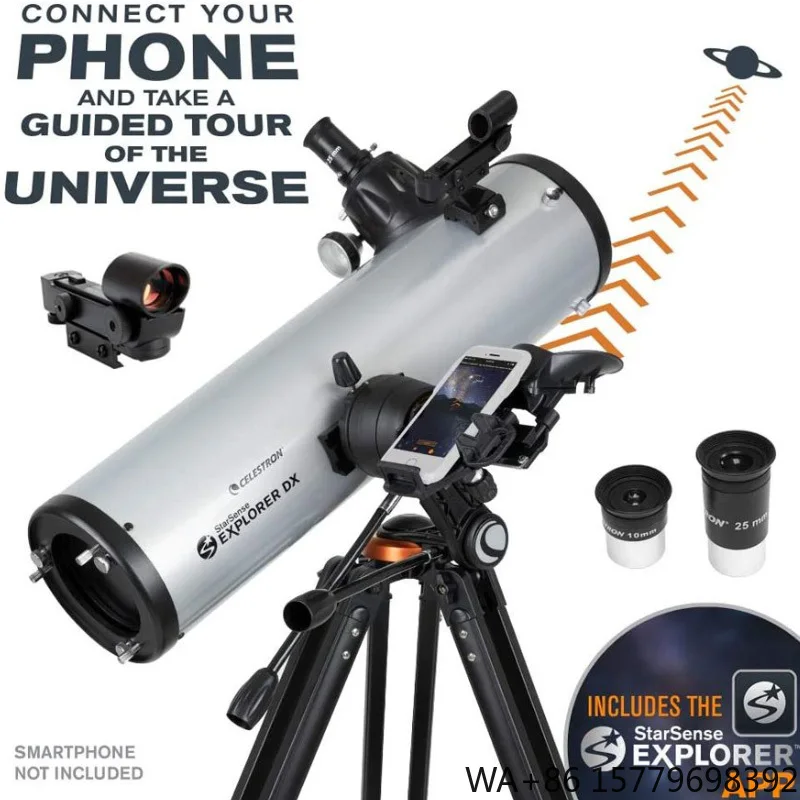 Celestron StarSense Explorer SSE DX130AZ Smartphone App Enabled  Reflector Astronomical Telescope  for Children Student Beginne