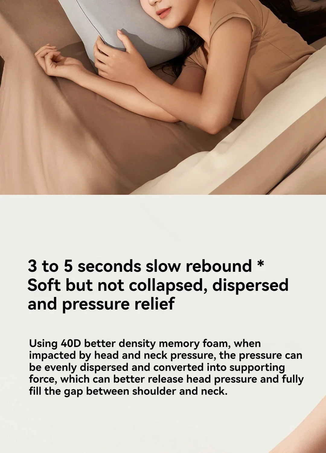 Mijia Memory Cotton Neck Pillow Pro Soft Breathable Antibacterial Strong Support 9cm 11cm High Low Curve Seamless Fit Household