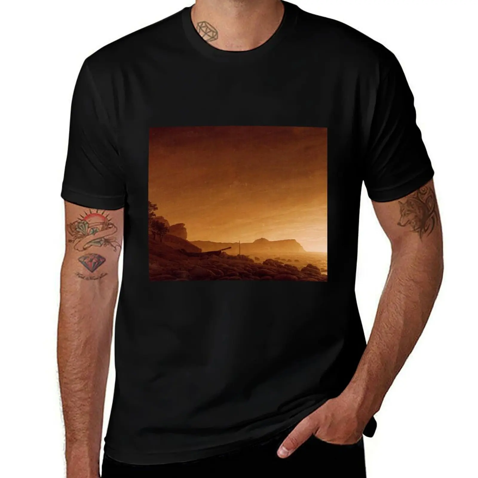 Caspar David Friedrich, 1774-1840 Germany T-Shirt t shirt man designer T-Shirt