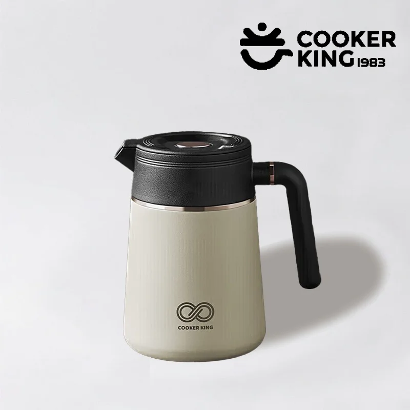 

COOKER KING 2,2 л внутренний распылительный керамический чайник из нержавеющей стали 304 + PP, чайник большой емкости, термос для офиса или конференции