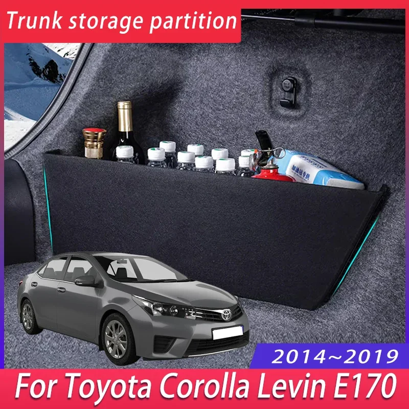 

For Toyota Corolla Levin E170 2014~2019 Thickening Trunk Storage Partition Multifunction Storage Box Auto Interior Accessories