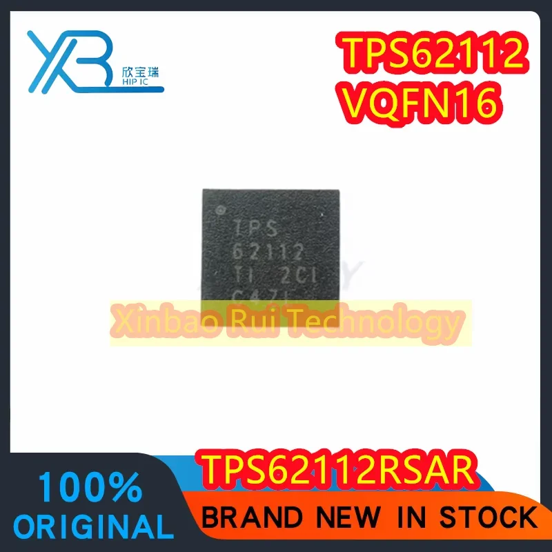 Original DC-DC Chip, Eletrônica em Estoque, TPS62112RSAR TPS62112 QFN-16, 5 10 Pcs, Novo