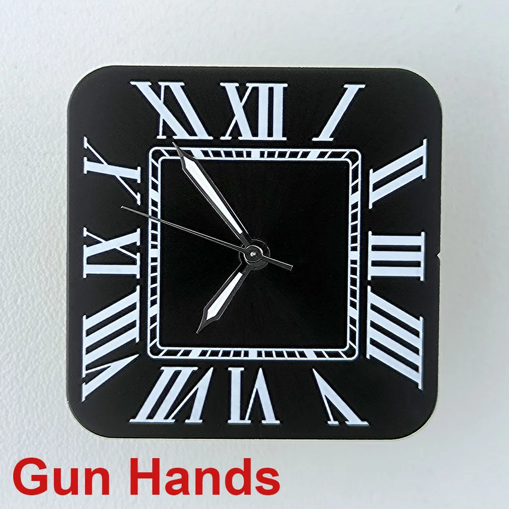 NH35 Square dial Watch dial Custom logo Roman Numeral No Window men's watch dial fit NH Series Movement watch accessories