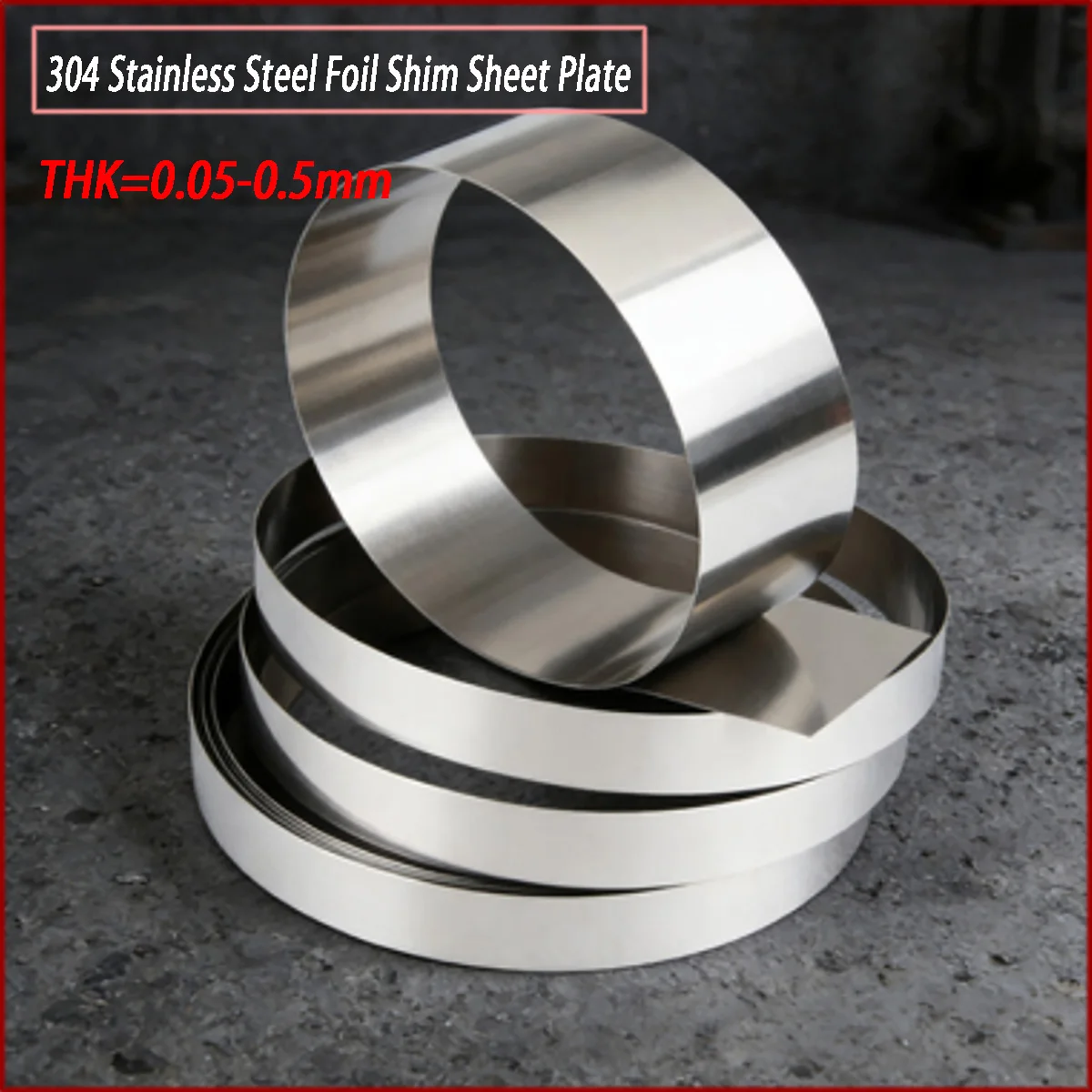 

Листы фольгированной фольги из нержавеющей стали 304 - толщина 0,05-0,5 мм (300x1000 мм)