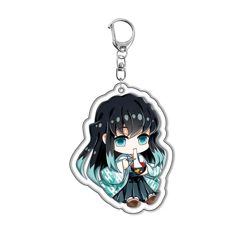 

New Demon Slayers Kamado Tanjiro & Kamado Nezuko Acrylic Keychain Anime Merchandise Bag Pendant Gift