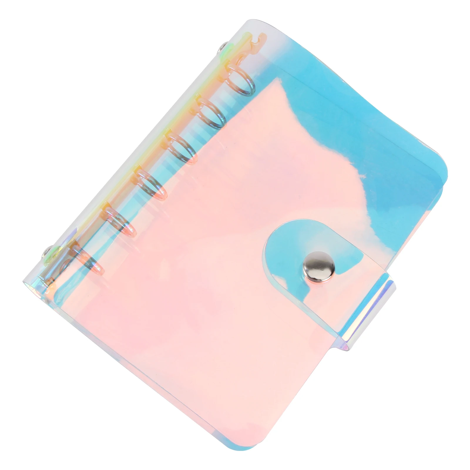 

Colorful File Folder Transparent Binder Loose Leaf Clips PVC Lightweight Portable Office School Supplies Storage