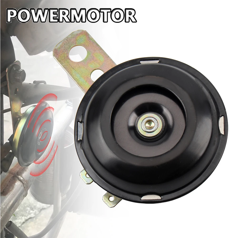 Motorrad Hupe 12V 48-60V Super Laut Wasserdicht Runde Lautsprecher Universal Roller Motorrad E-Bikes Mopeds elektrische Zubehör