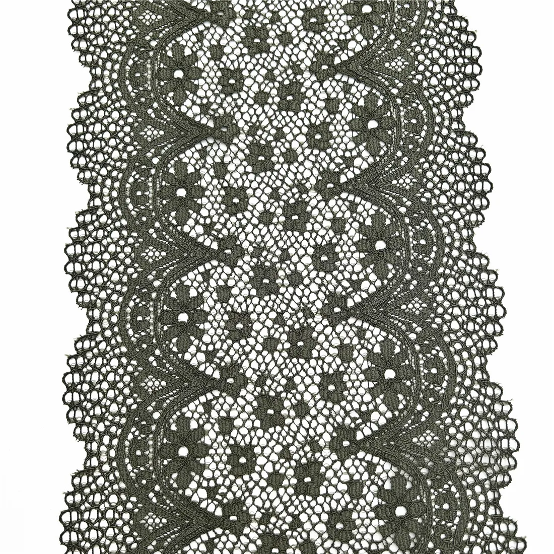 3y/lot Width 8 1/4 inch 21cm Olive Green Elastic Lace Trim Lingerie Sewing Craft DIY Apparel Fabric Lace Garment Accessory