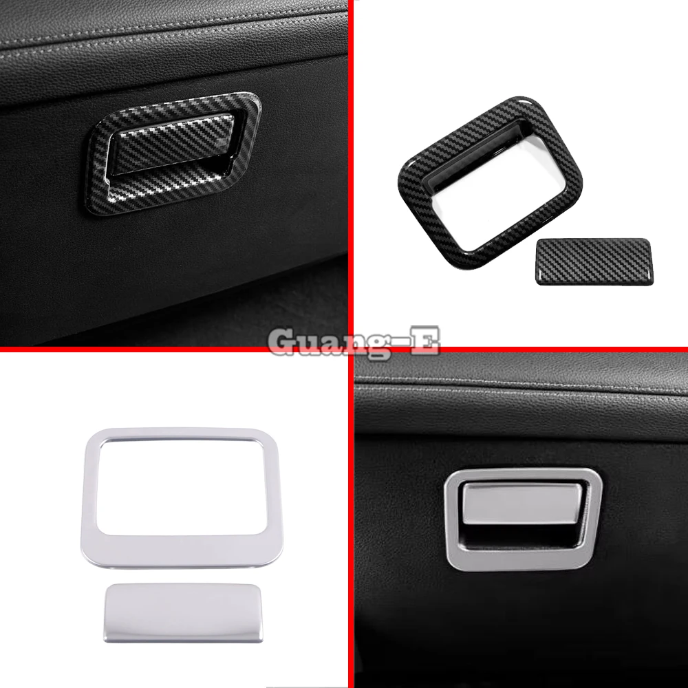 Co-Pilot Glove Box Handle Trim Covers For Toyota Siena 2021 2022 2023 ABS/Stainless Steel Car Interior Accessories Decoration