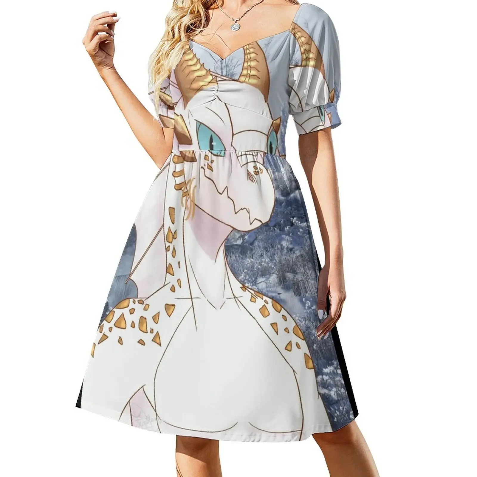 

Stryx the kobold Short-Sleeved Dress Dress for girls clothes for women Party dresses for women elegant women's sets Dress