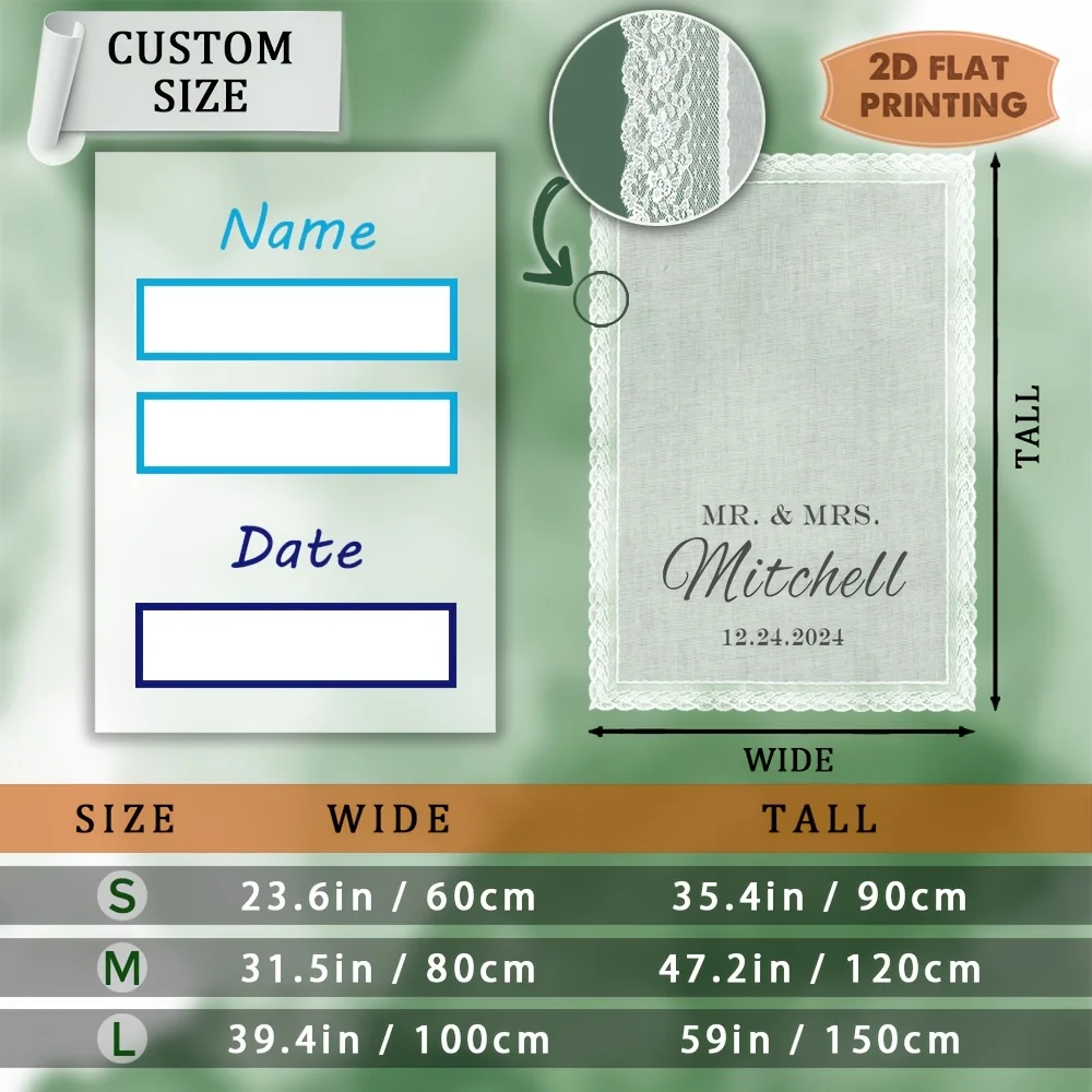 [Wedding Bridal Events] Custom Tulle Lace Table Runner & Table Cover - Sheer Wedding Table Decor for Parties, Birthdays