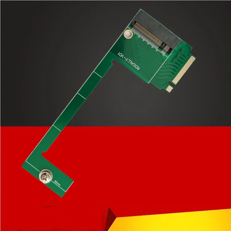 SSD Adapter 90 Degrees Transfercard for Rog Ally Handheld For Rogally PCIE4.0 M.2 SSD Memory Card Riser Converter Transfer Board