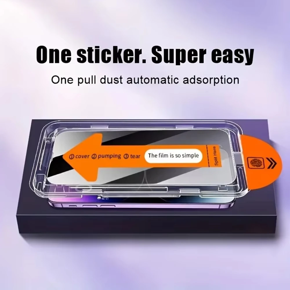 3 stuks één klik installatie van stofdichte high-definition schermbeschermerfilm voor iPhone 17 Air 17 16 15 14 13 12 11 Pro Max