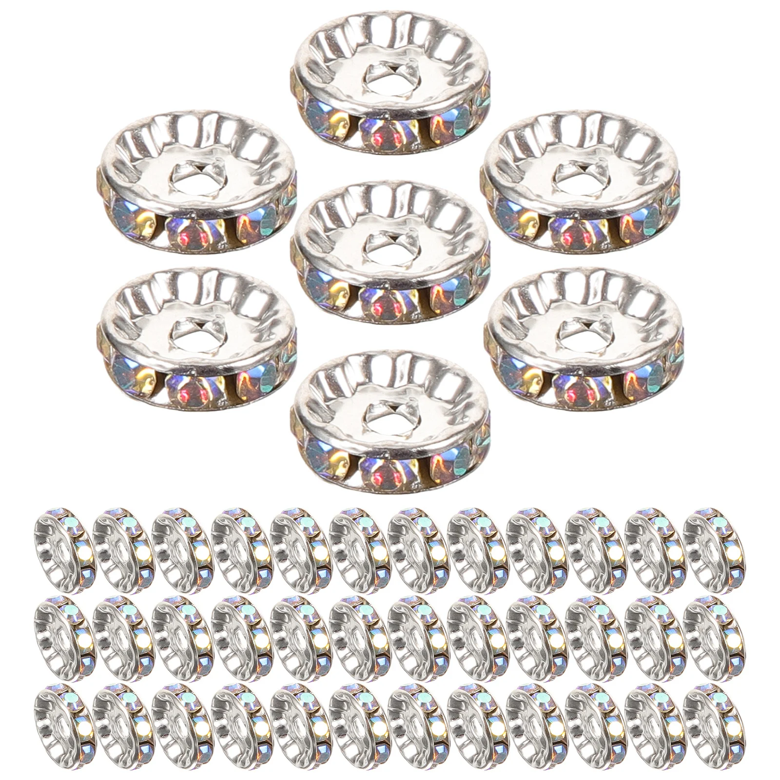 

100Pcs Zinc Alloy Spacer Beads Small Chic Jewelry Beads DIY Bracelet Necklace Making Accessories Jewelry Making Accessory
