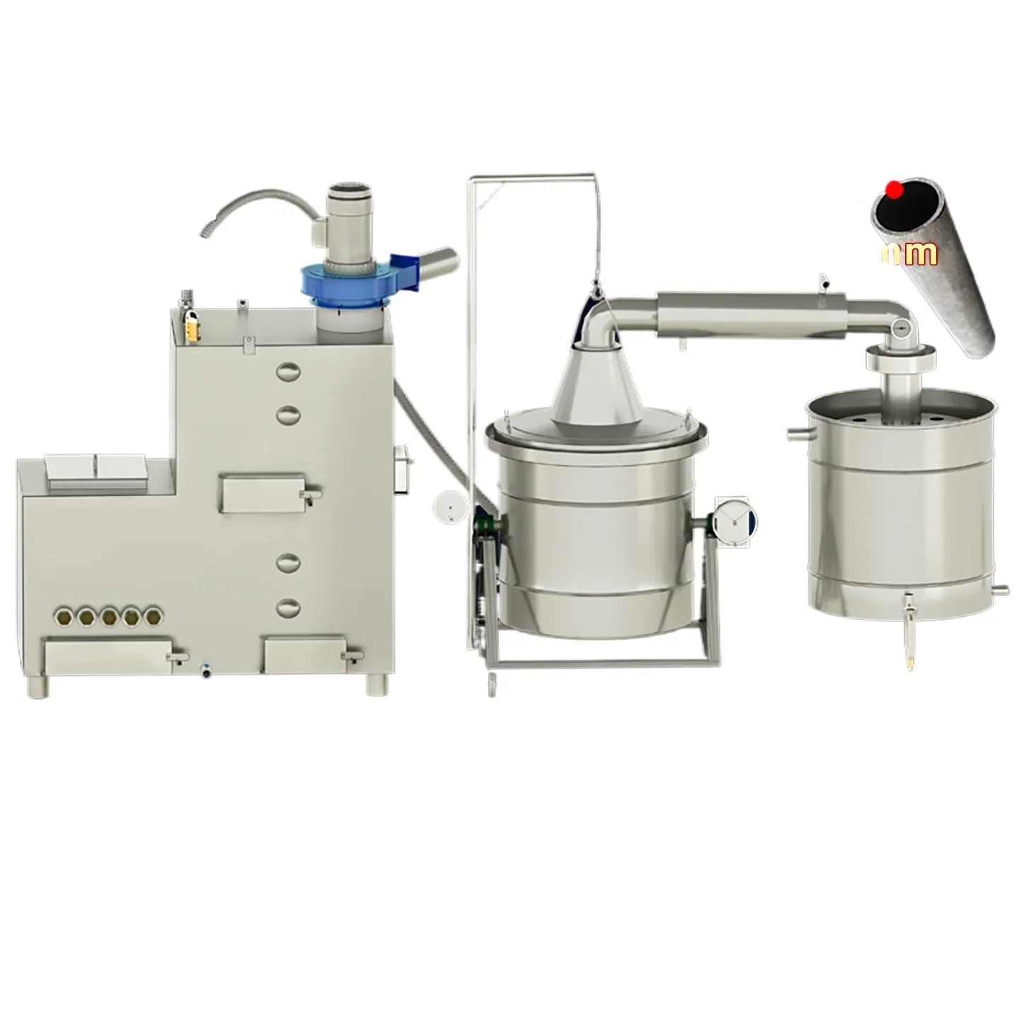 CX stainless steel large-scale liquor brewing equipment commercial winery multi-stage backburning boiler