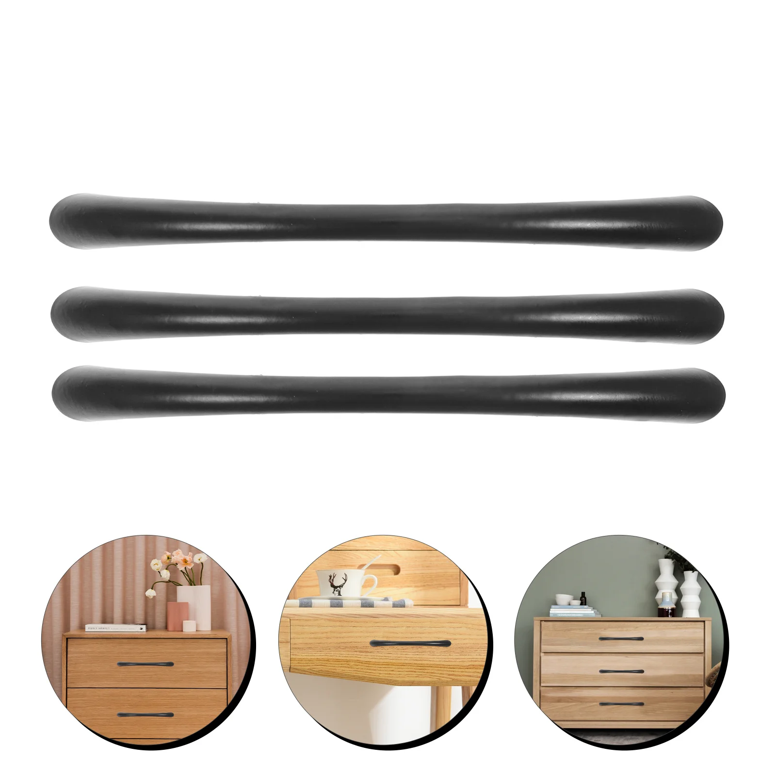 

10Pcs Durable Zinc Alloy Arc Shape Cabinet Handles Black Cabinet Pulls Wardrobe Drawer Pulls Cupboard Door Handles