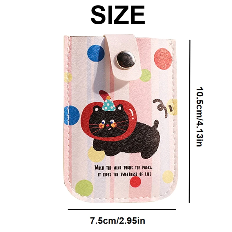 카드 포켓 카드 가방 라미네이트 숨김형 풀아웃 명함 케이스 패션 PU 가죽 ID 카드 홀더 여성용 미니 카드 지갑