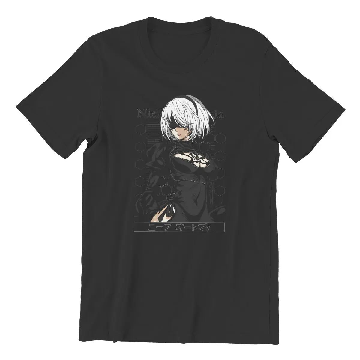 YorHa No. 2 B - Nier Automata video game Unisex T-Shirt for Men Pure Cotton printed Creative plus size Clothes Summer