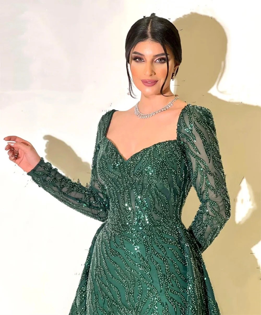 Customized Saudi Arabia Evening Dress Prom Sweetheart Ball Floor Length Skirts Tulle Embroidery Bead Bespoke Occasion Dresses Fo