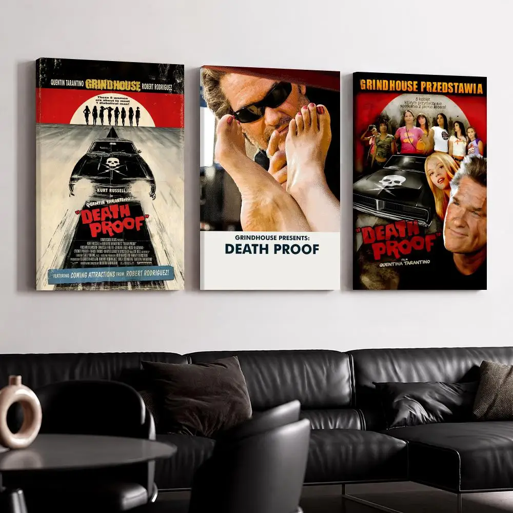 Classic Movie D-Death P-Proof Framed Wall Painting Ready to Hang Canvas Wall Art Poster for Bedroom Living Room Home Decor Gift