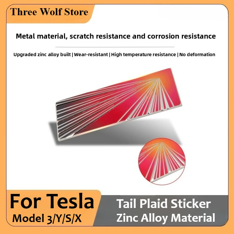 For Tesla Plaid Logo 2025 Model Y Juniper Launch Commemorative Badge For Model 3 S X Tail Emblem Sticker Auto Accessories