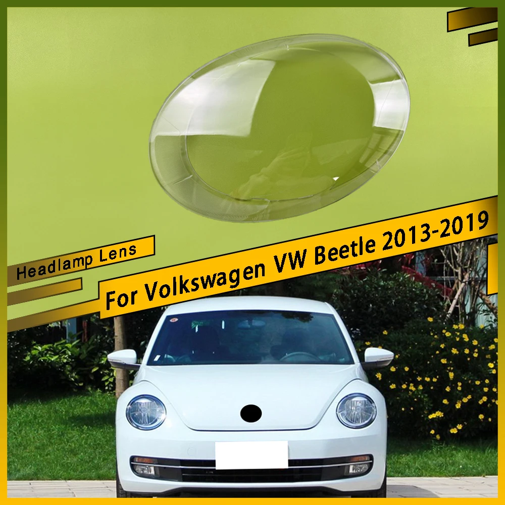 

For Volkswagen VW Beetle 2013 2014 2015 2016 2017 2018 2019 Headlamp Cover Transparent Lampshade Headlight Shell Plexiglass