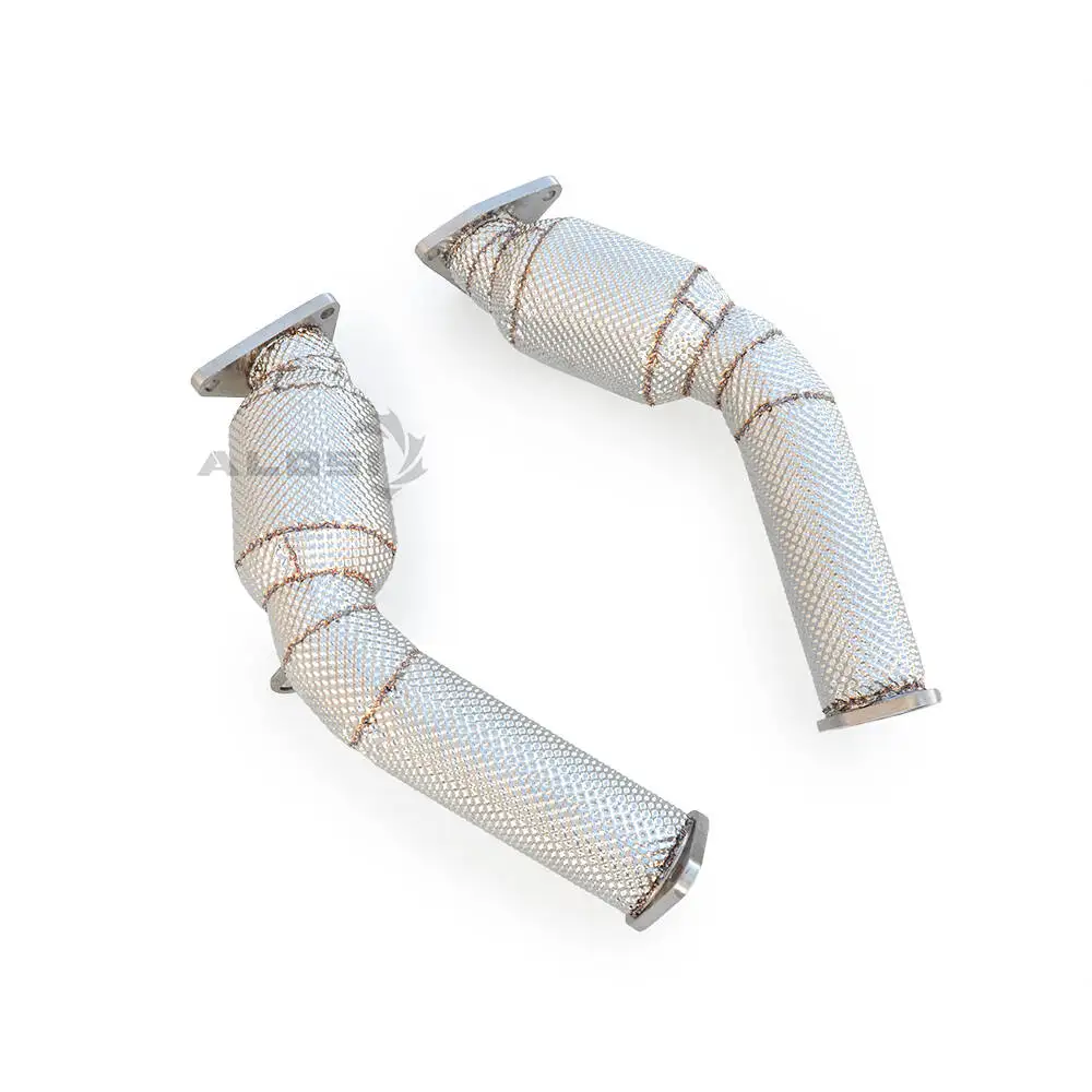 

High Flow Stainless Steel Downpipe Exhaust for Infiniti Q50 3.7 2013-2020 Exhaust Pipe Catalytic Converter with Heat Shield
