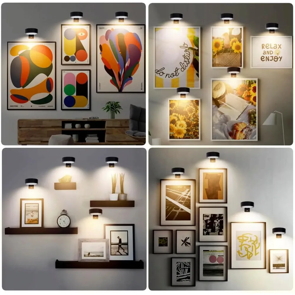 1-8 قطع RGB إطار صورة LED مغناطيسي عرض فني مع جهاز تحكم عن بعد، إضاءة ديكور الحائط للمنزل والمكتب